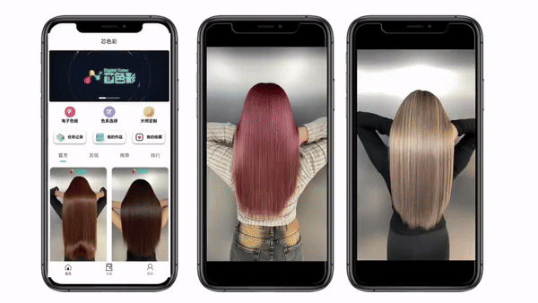Digital Color App showing colour selection