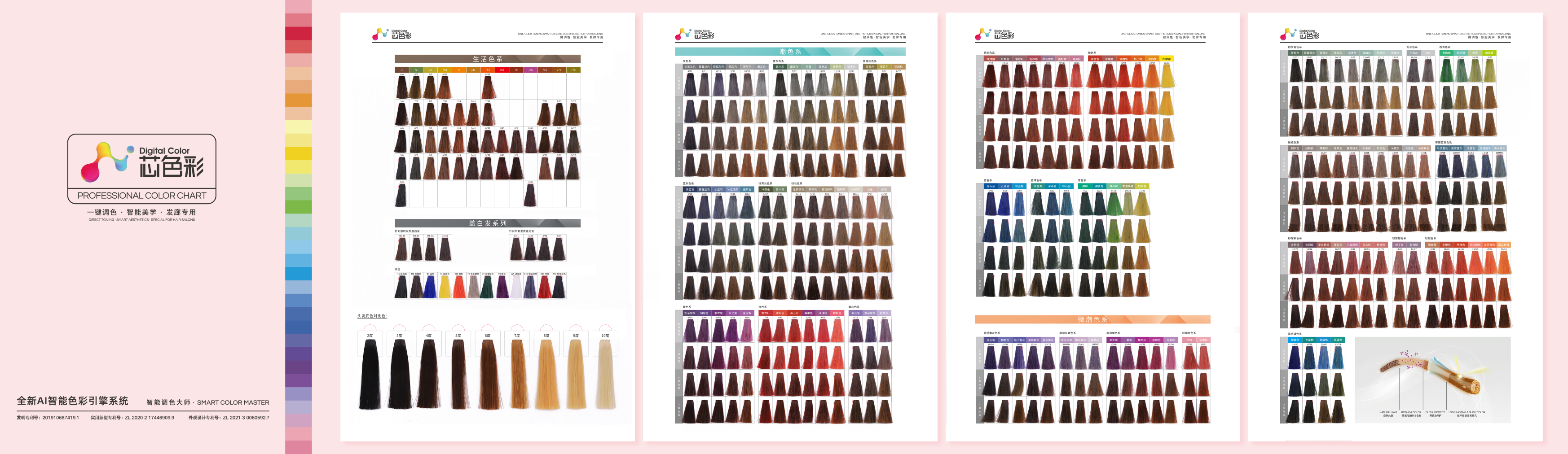 Digital Color 12 primary colour chart